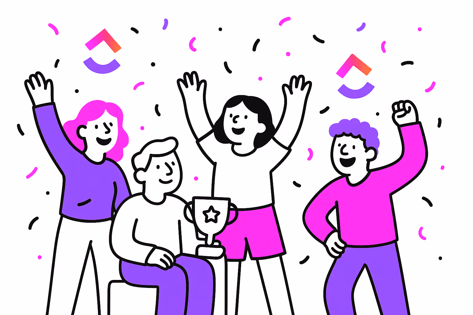 Agile project management workflow setup in ClickUp with sprints and boards