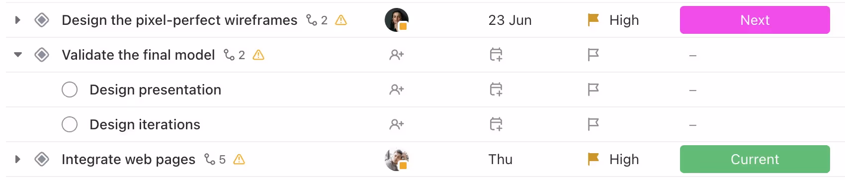 Test subtask sync automation with ClickUp