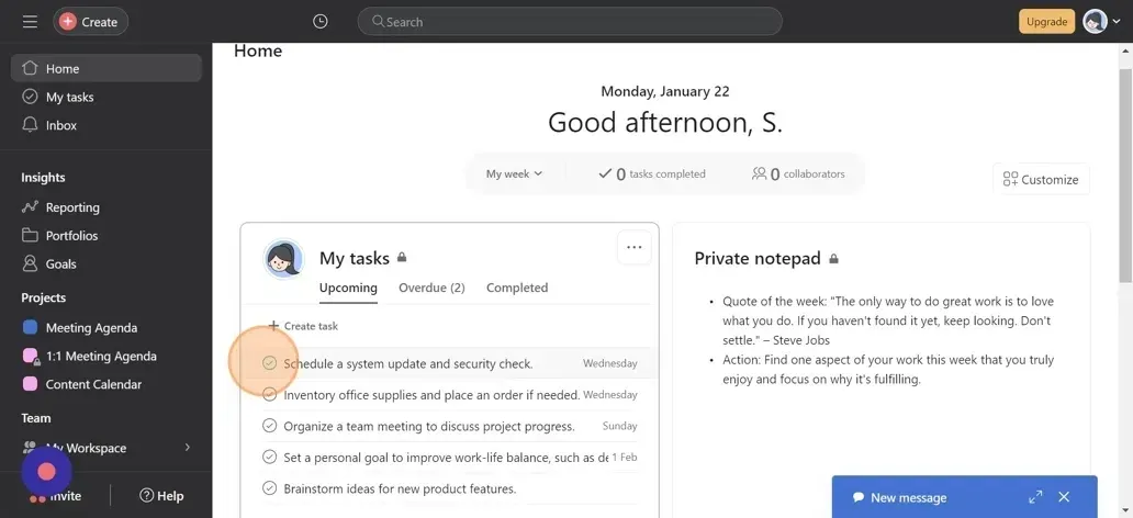 An in-depth look at Asana's interface