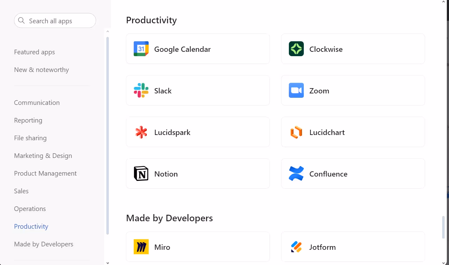 Asana's native integrations