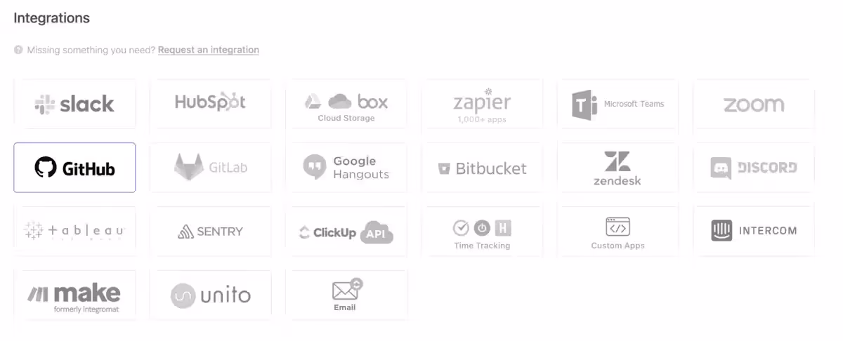 ClickUp Integrations