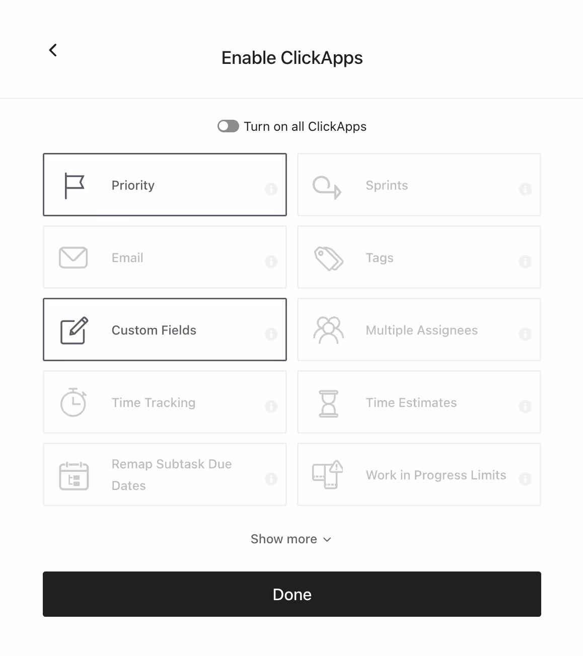 Default setting for views