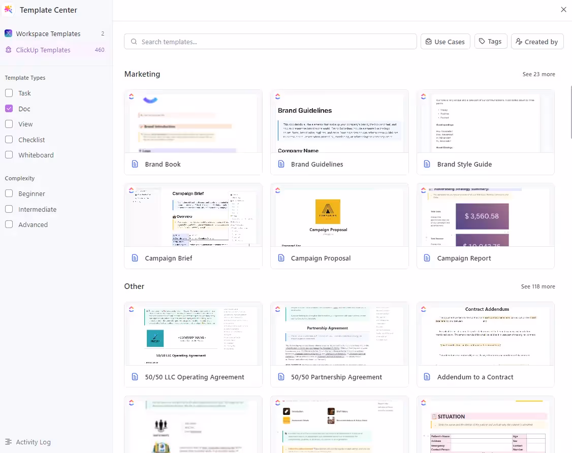Doc Templates Library