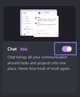 Enable the Chat ClickApp