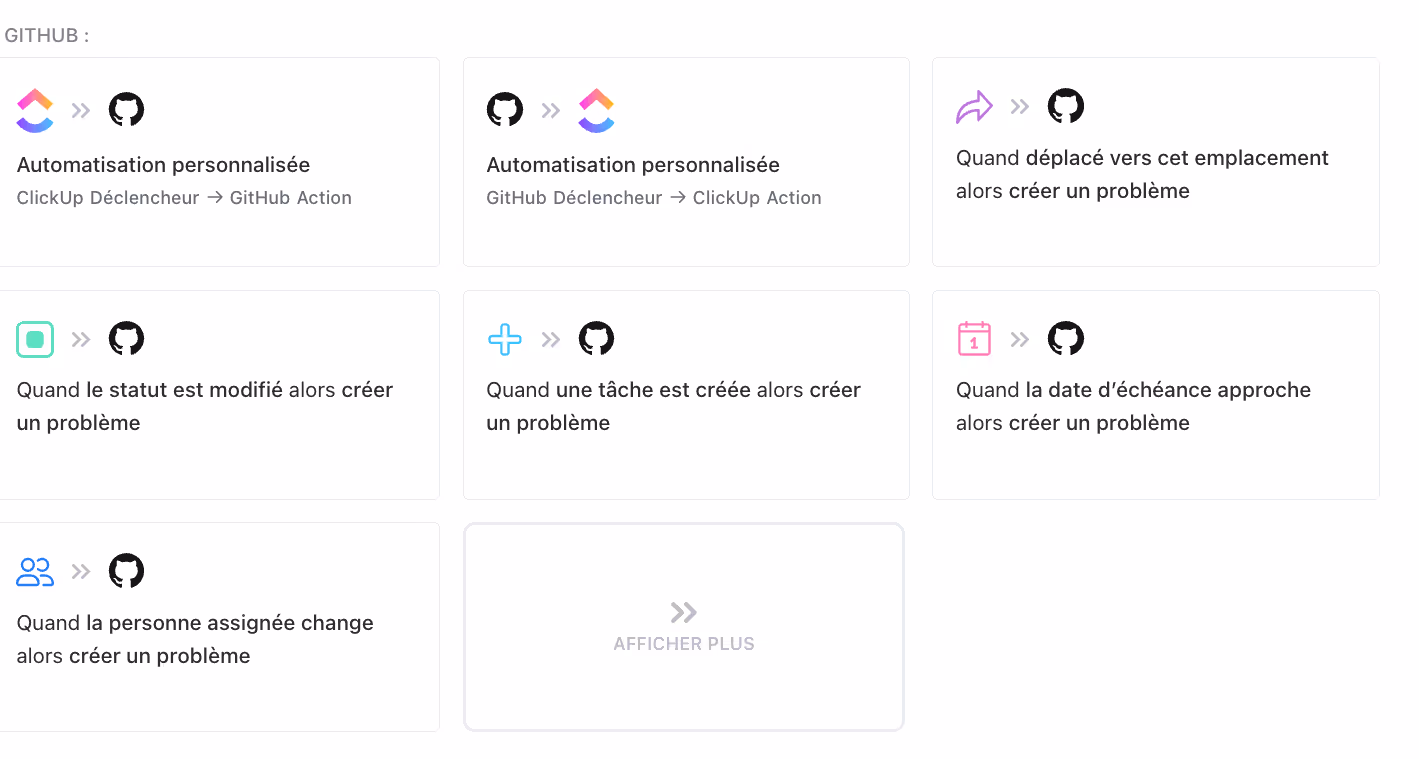 Automatisation de GitHub avec ClickUp