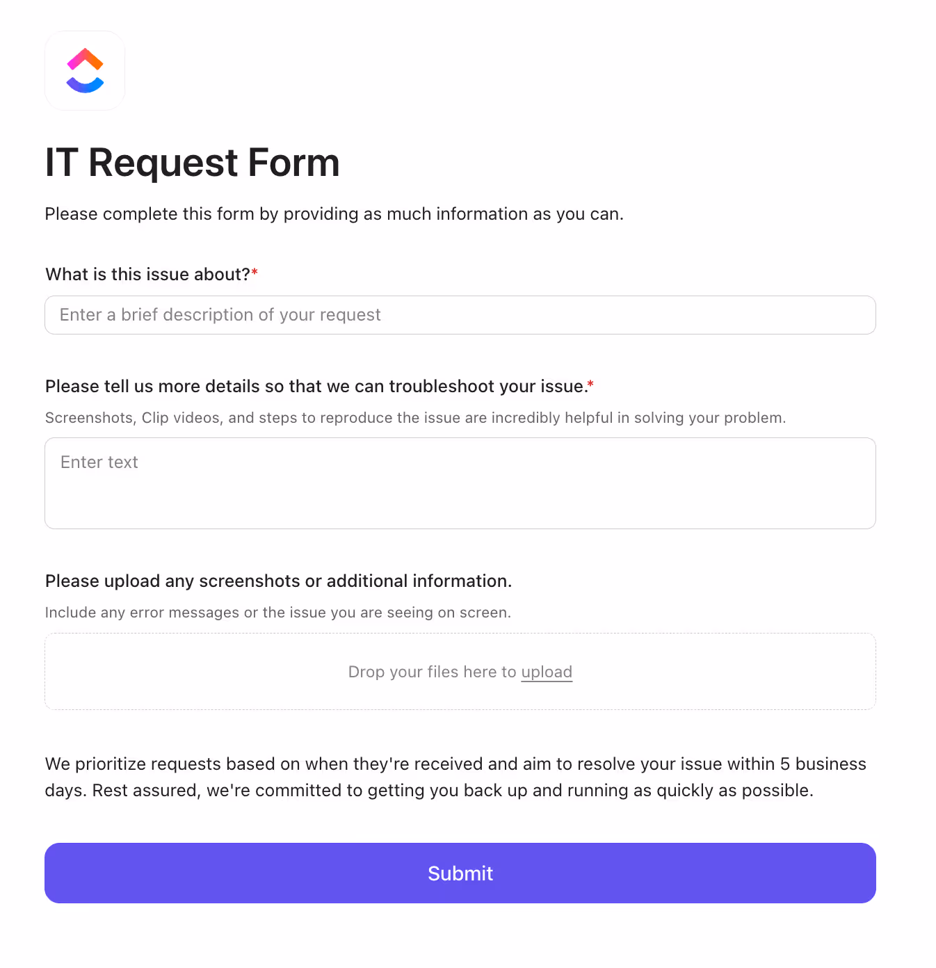 ClickUp Forms