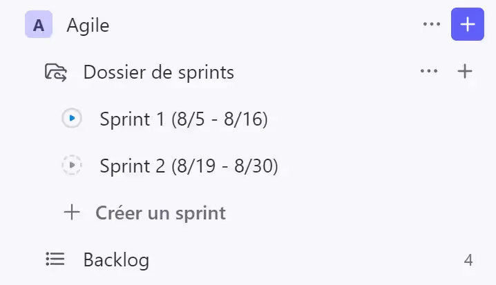 Convention de noms de Sprint