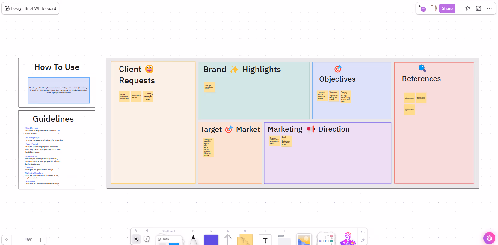 Use the new Whiteboard 3.0 as an interactive canvas
