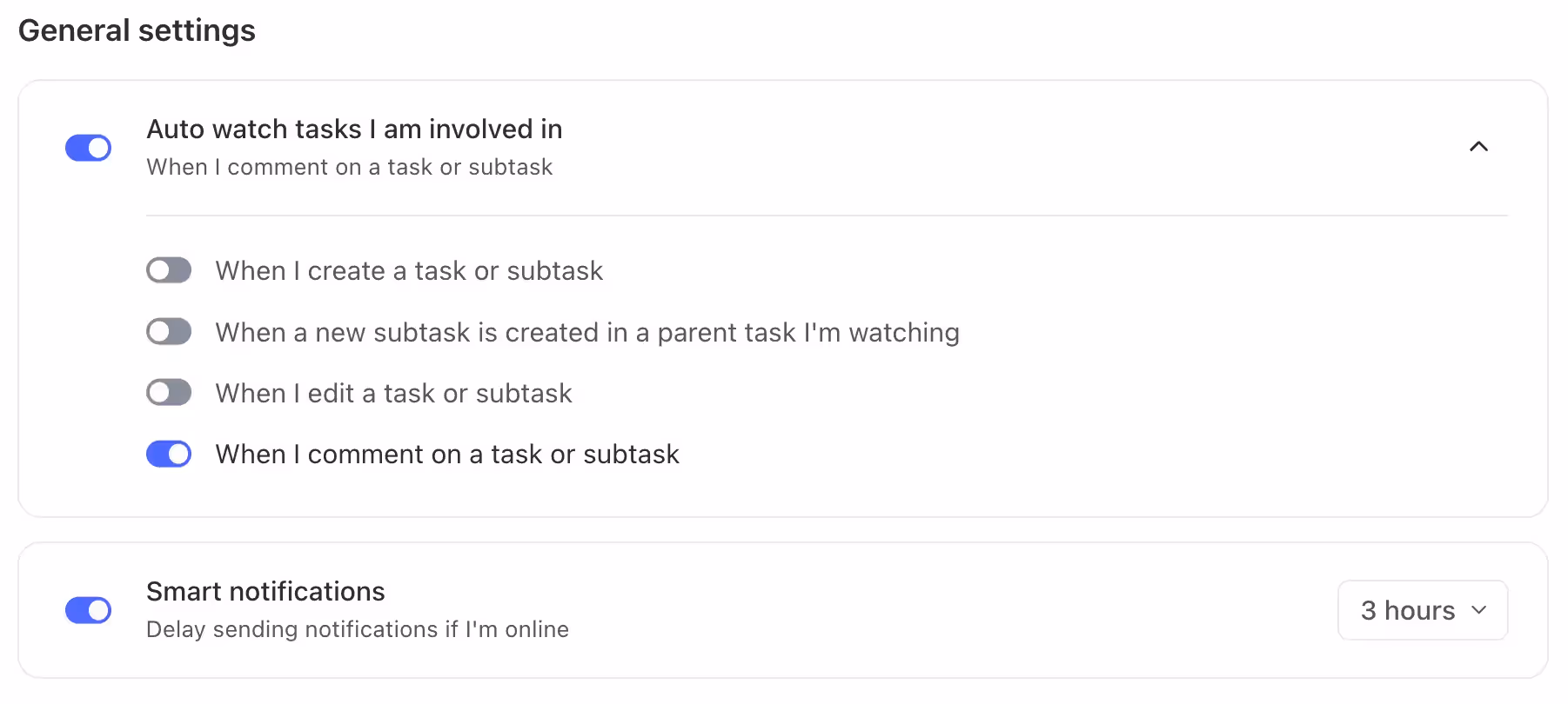 General Settings in ClickUp