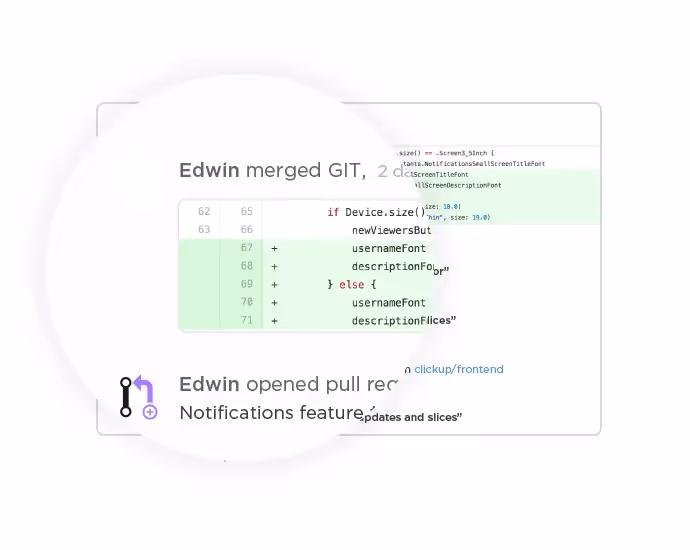 Gérer directement les actions GitLab à partir des tâches ClickUp