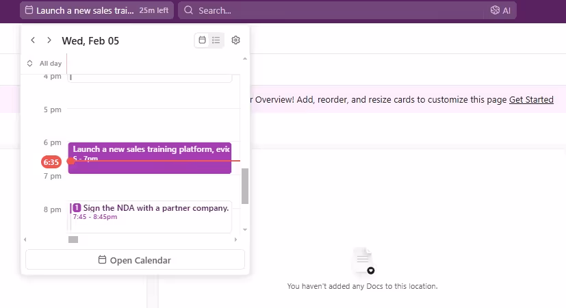 Get reminders for upcoming events