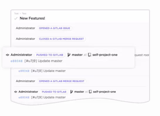 Merge requests in ClickUp automatically include the task ID in GitLab