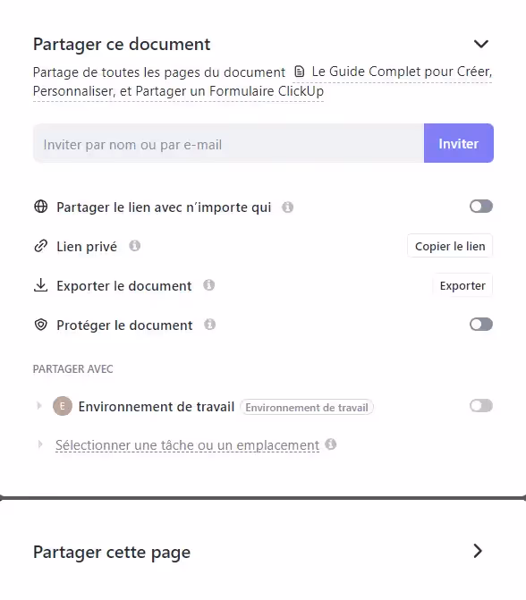 Partager un document