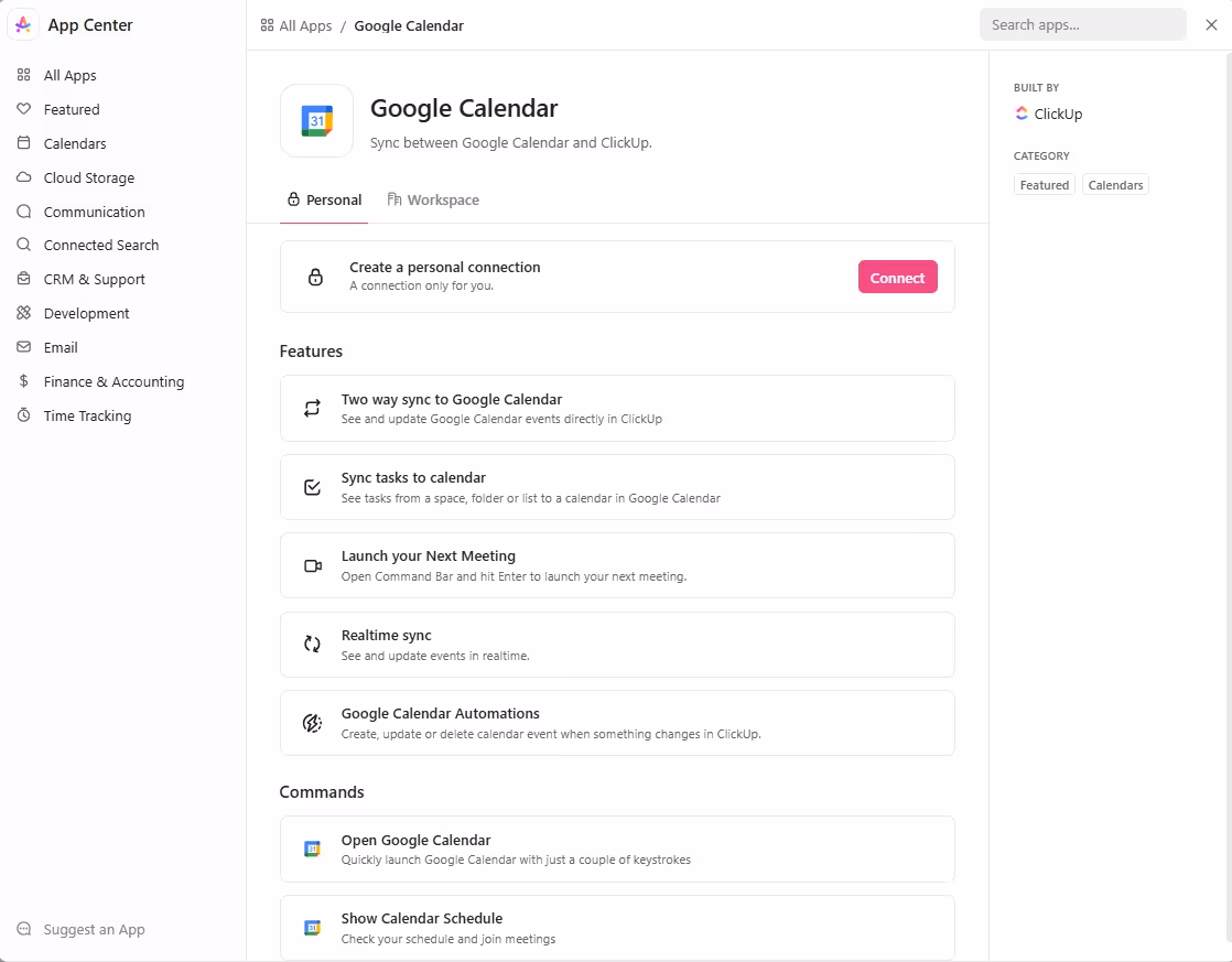 Sync with Google Calendar