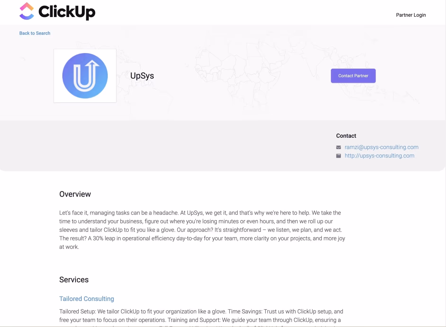 La plateforme des consultants vérifiés par ClickUp vous permet de découvrir des dizaines d'experts parmi lesquels choisir.