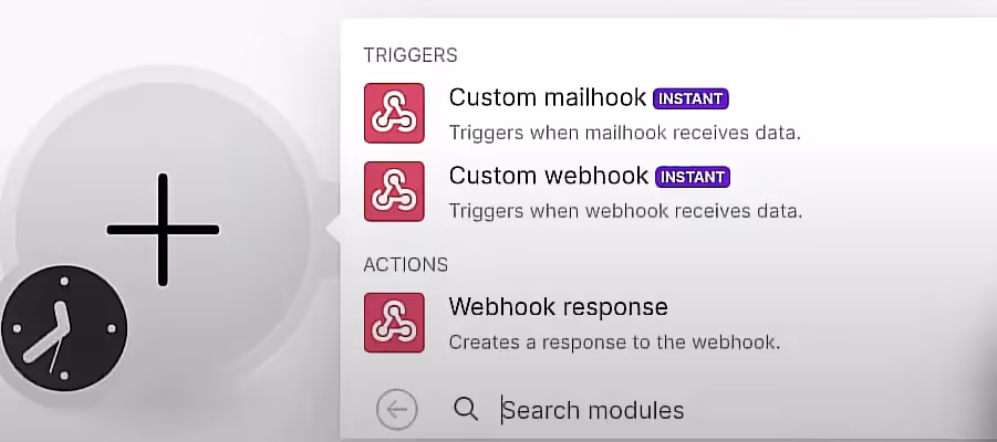 Set Up Webhook in Make.com Set Up Webhook in Make.com