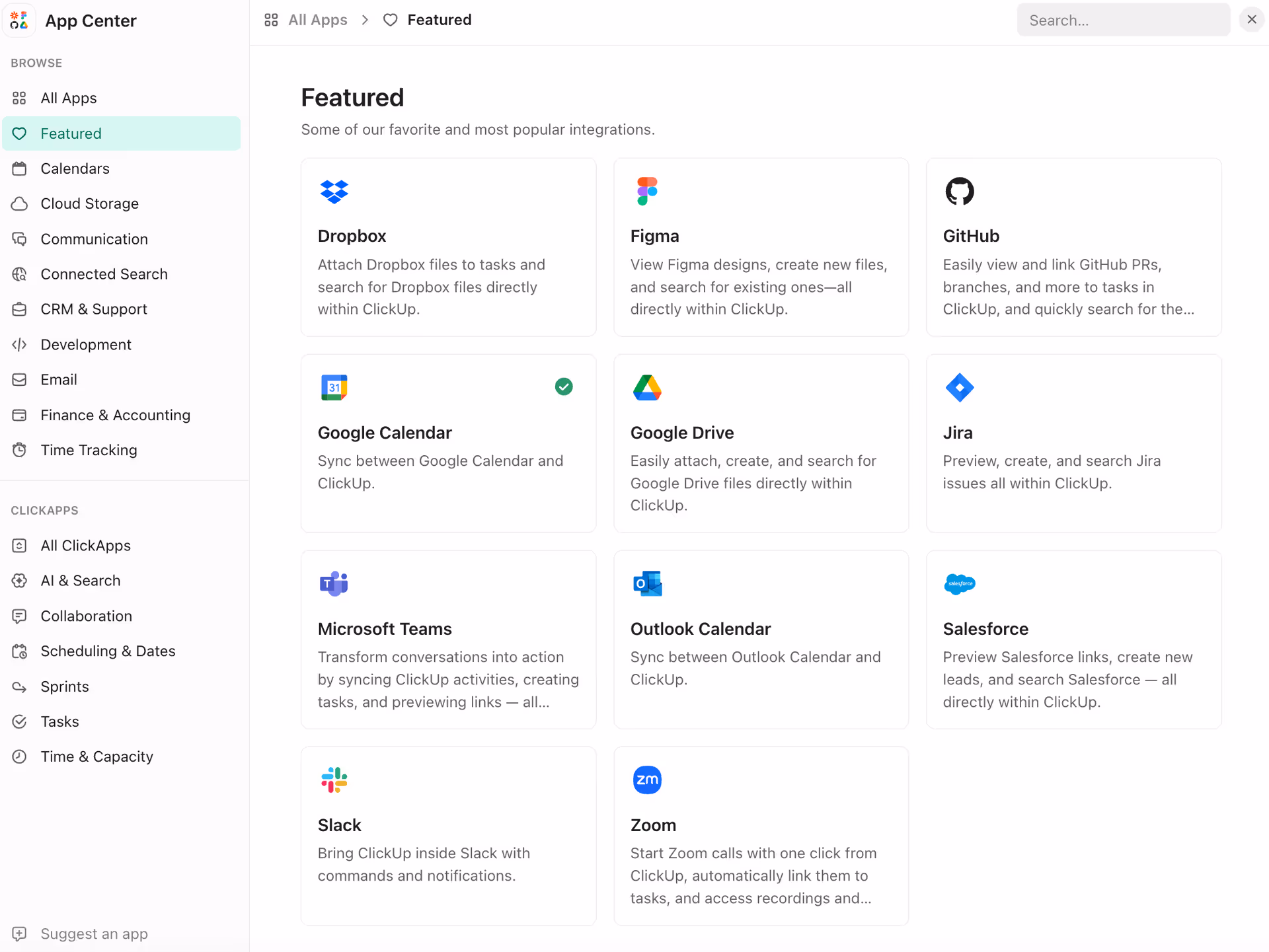 Applications you can integrate with ClickUp Applications you can integrate with ClickUp