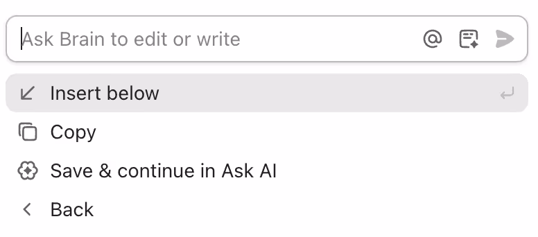 Choose from a variety of writing tools to edit, summarize, or translate your content. Choose from a variety of writing tools to edit, summarize, or translate your content.