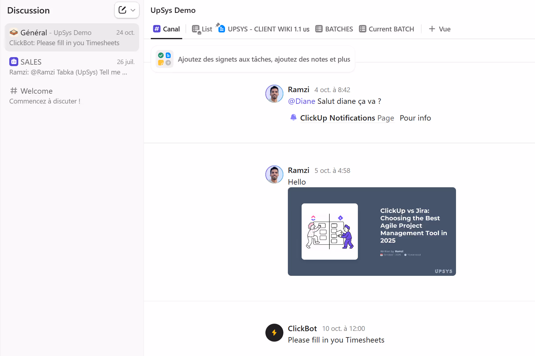 ClickUp Chat (Discussion)