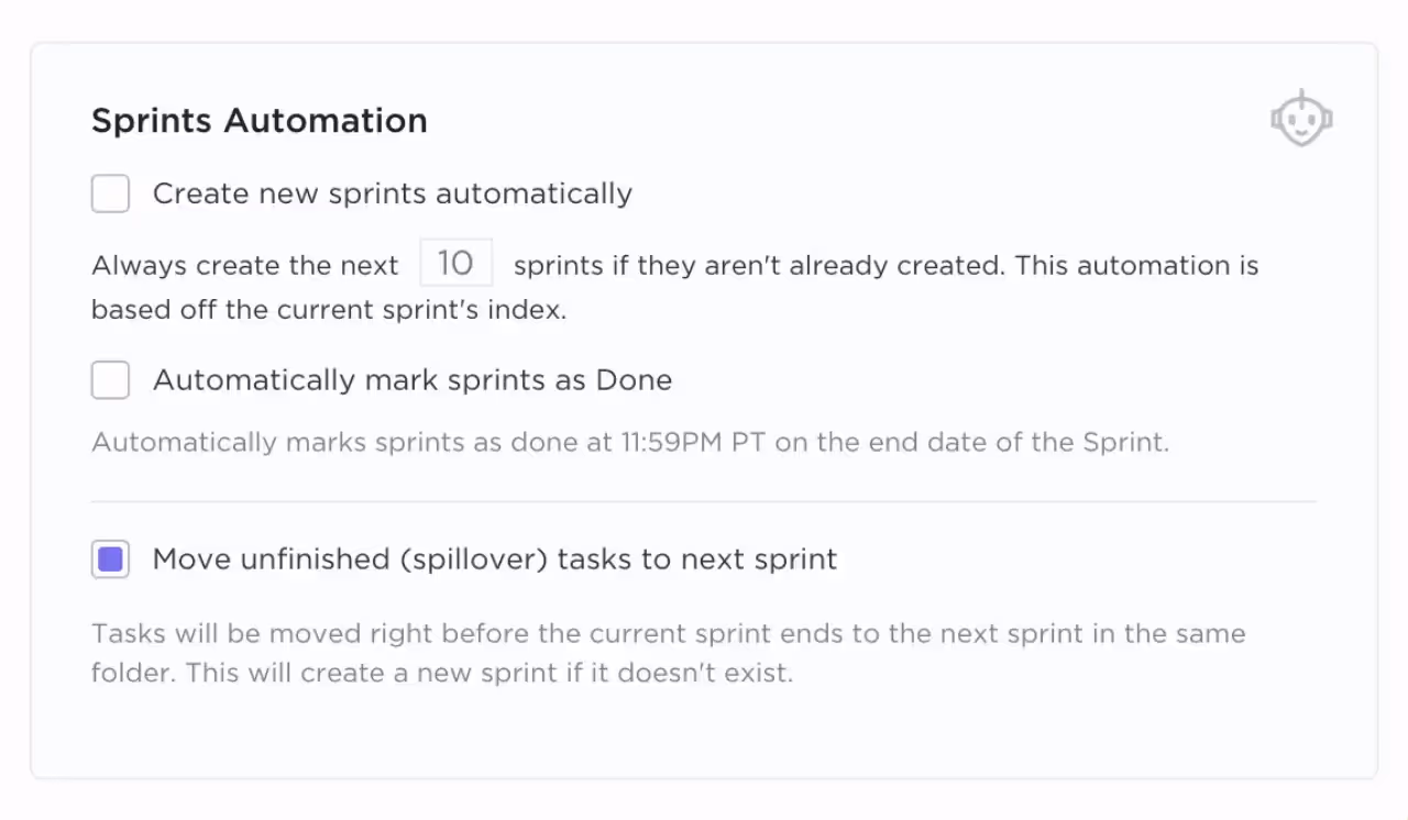 Enable Custom Sprint Duration