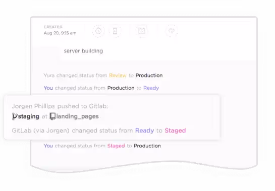 GitLab and ClickUp integration GitLab and ClickUp integration
