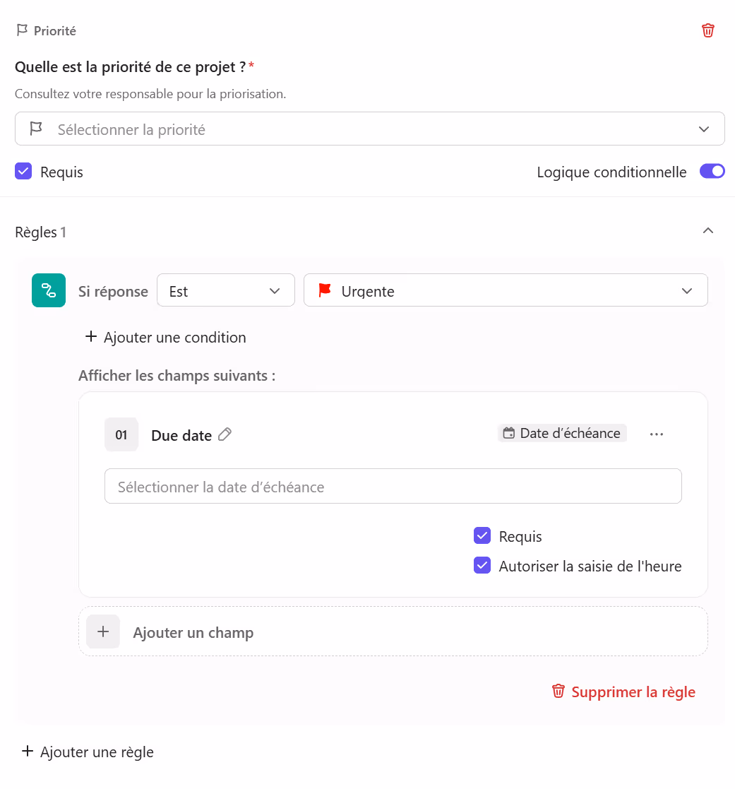 Logique conditionnelle
