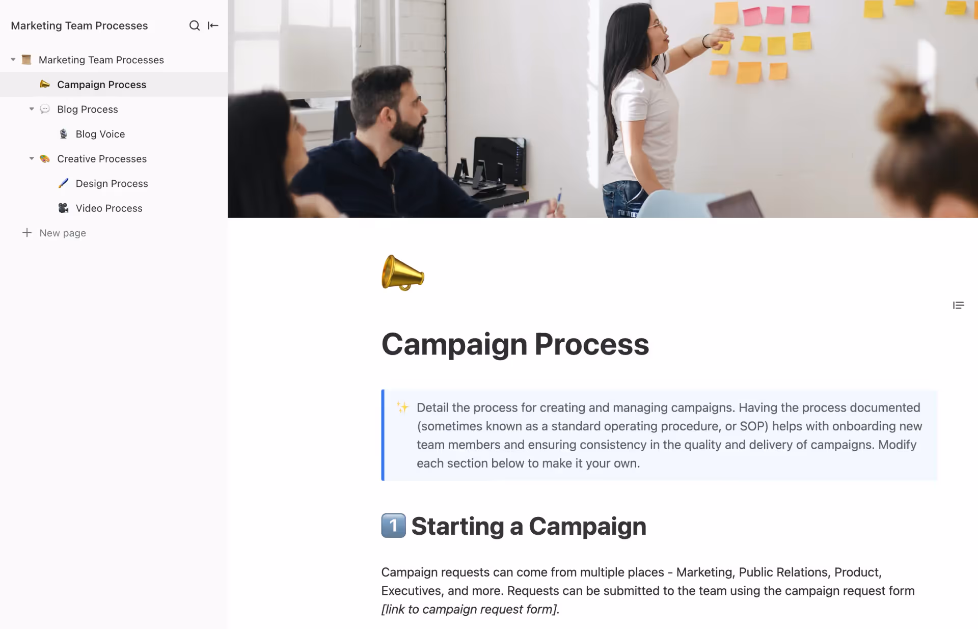Marketing Campaign SOP Template Marketing Campaign SOP Template
