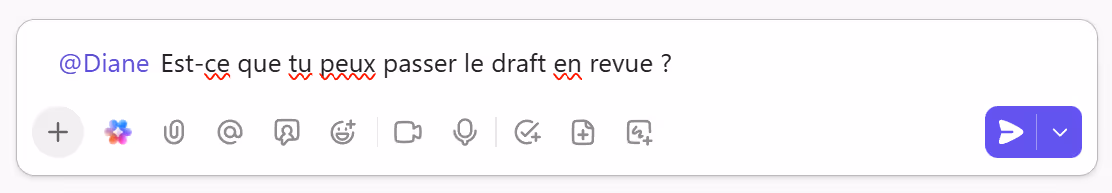 Utiliser les fonctionnalités de mention